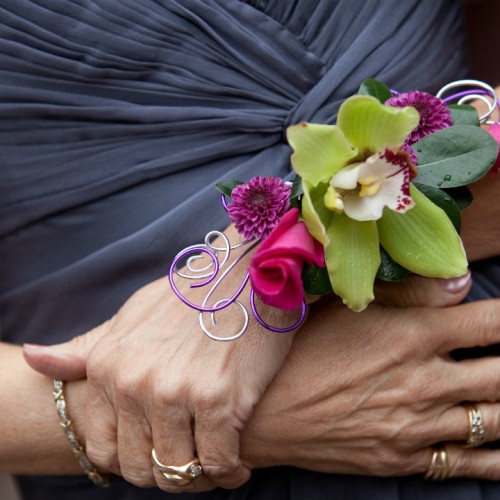 Wedding florist - wrist corsages