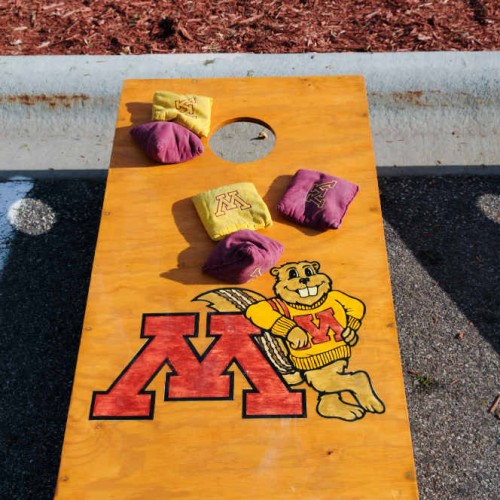 Giant Games branded corn hole