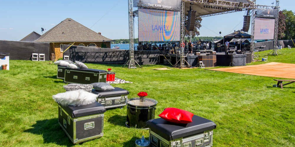 Cambria 2016 road cases and stage