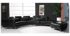 Black Curved Sectional 230 x 120