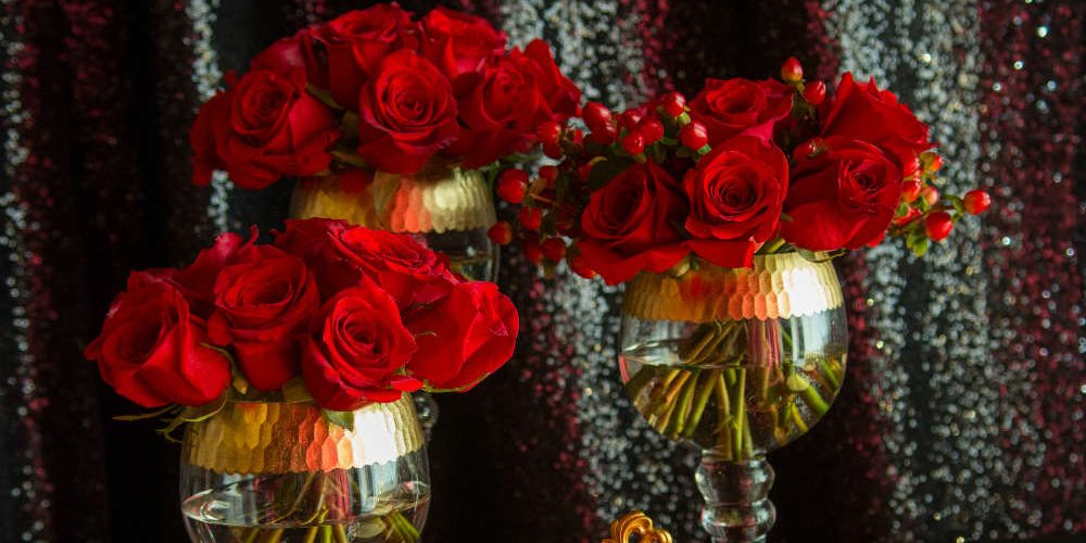 TCF 2017 Roses in Gold Rimmed Goblets