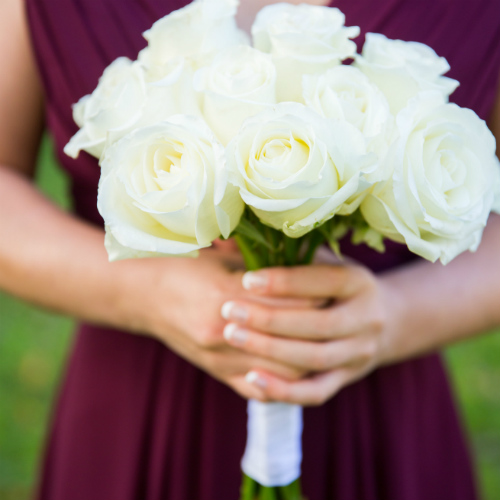 Ewald Vortherms bridesmaid bouquet