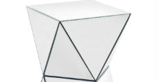 Mirrored side table rental