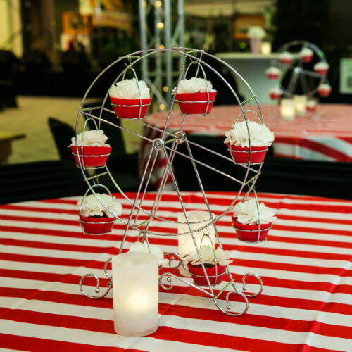 Cupcake ferris wheel decoration
