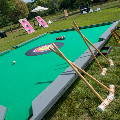 Outside Giant Pool Tables