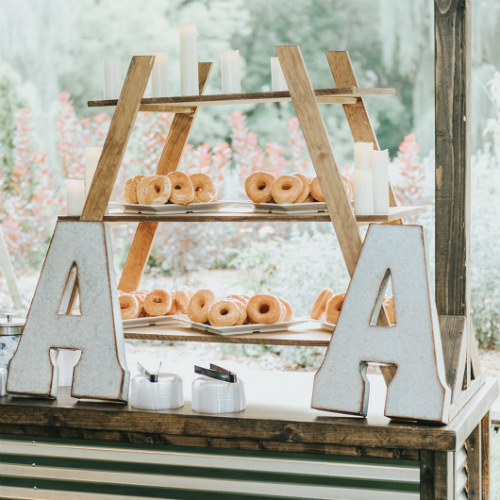 Alex and Anna Barrick Donut Display