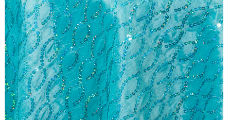 Helix Sequin Turquoise Drape